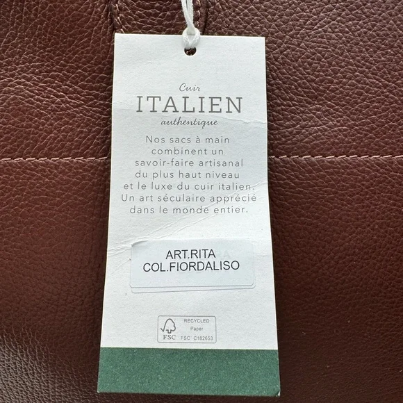 Anna Paola Riva Italian Leather Satchel - Picture 6 of 10